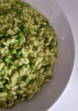 Foto di Risotto con crema di piselli