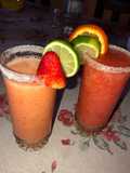 Daiquiris de mango y frutillas 🍓🍊🥭