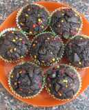 Eggless Chocolate Banana Muffins