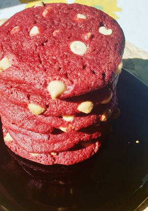 Una foto de Galletas red velvet