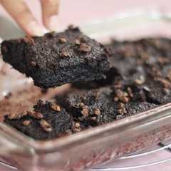 A picture of Vegan Beet Brownie (Gluten free).
