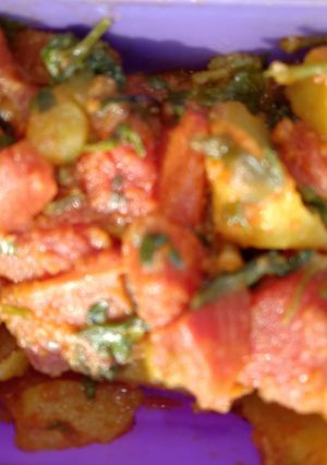 A picture of Aloo gajar Sabji.