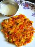 Mixed vegetable rava roti / dosa
