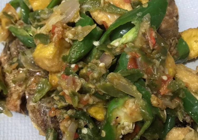 Easiest Way to Prepare Perfect Ikan nila sambal ijo/ sambel hejo