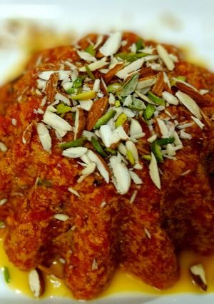 A picture of Gajar ka halwa.