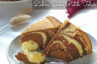 Resep Zebra Cake Putih Telur Enak