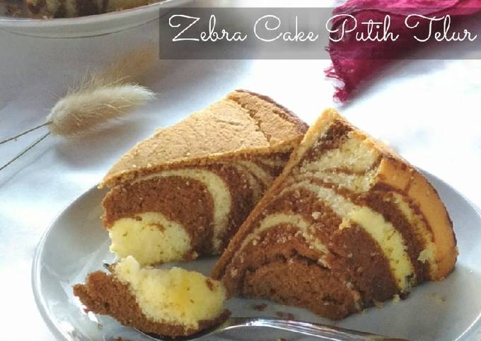 Zebra Cake Putih Telur