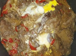 Una foto de Bife de hígado a la criolla