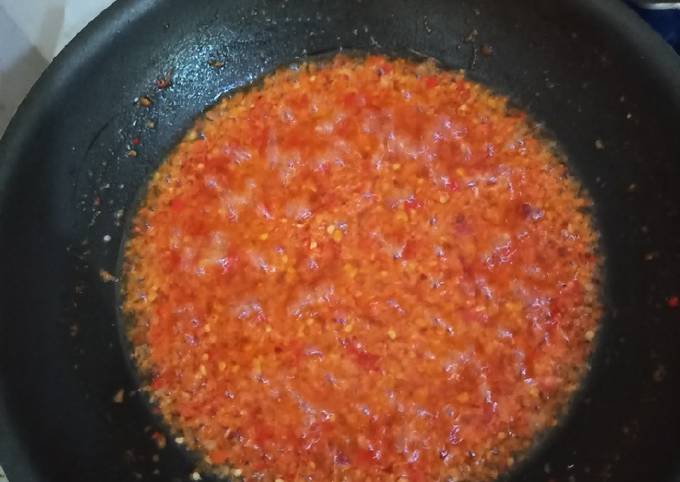 Sambel bawang ala sambel bu rudi