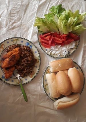 عکسی از دستور ساندویج گوشت و شینسل