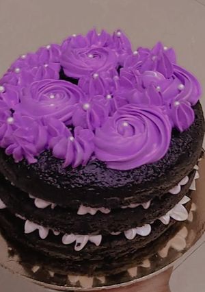 A picture of Chocolate naked cake.