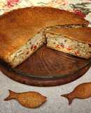 🥧🐟 Tarta de merluza con masa integral 🥧Tarta de Vigilia 🐟🥧