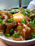Eggplant and Pork Belly Stamina Bowl!
