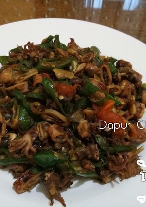 Foto resep Tumis Cumi Asin Lombok Ijo