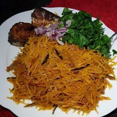 A picture of Ugba and abacha.