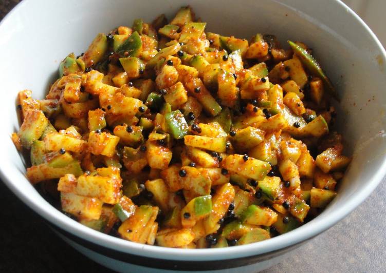 Recipe of Perfect Instant green mango pickle