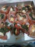 Rollè di contenna di maiale ripiena con verdure uova formaggio,