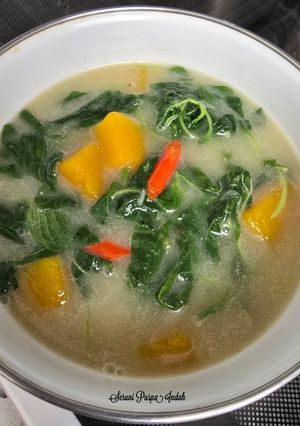 Foto resep Sayur Bobor Bayam Labu Kuning
