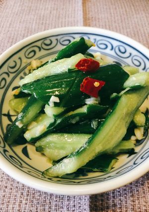 【夏季清涼食譜】涼拌小黃瓜 的食譜成品照片