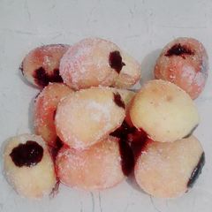 A picture of The Happiness with Chocolate filled mini donuts.