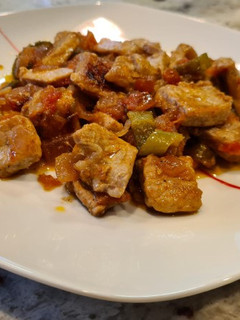 Una foto de Lomo de cerdo en salsa andaluza