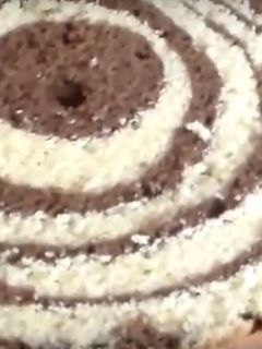 Una foto de Torta de zebra sabor a chocolate