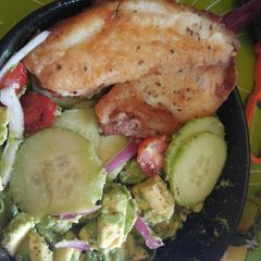 Fish salad bowl A picture of Fish salad bowl.