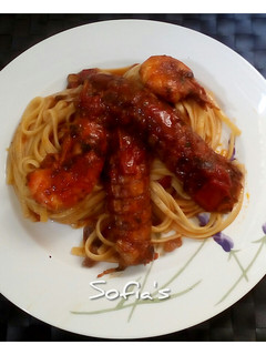 Φωτογραφία της συνταγής Linguini με αστακό καραβίδες και γαρίδες Αμβρακικού!!! 😘😘😘
