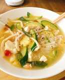 Canh bí ngòi tôm thịt - Hủ tiếu bí ngòi tôm thịt