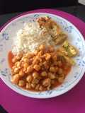 Garbanzos con pechuga de pollo