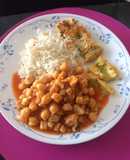 Garbanzos con pechuga de pollo
