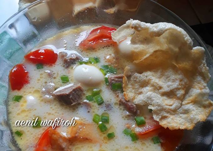 Resep Soto Betawi Susu Santan Enaaak 😍 Oleh Aenil Wafiroh Cookpad