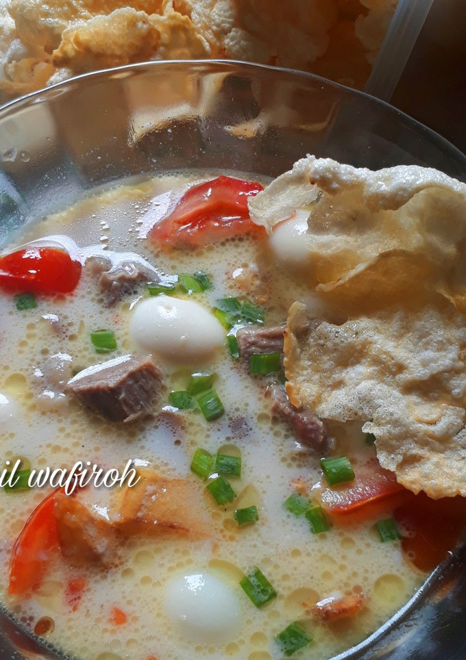 Foto resep Soto betawi (susu santan) enaaak 😍