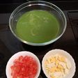 Crema de espinacas con espárragos blancos
