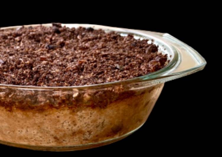 Recetta di Favorite Banana Bread Pudding alla Frutta Secca e Cioccolato