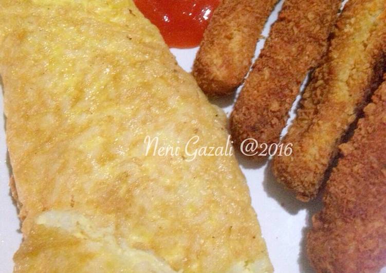 Omelet Nasi Simple (Menu Sarapan Sekolah)