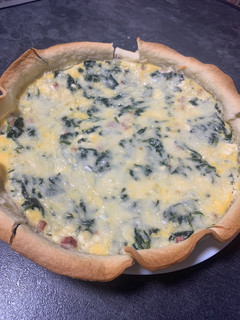 Una foto de Quiche de espinacas