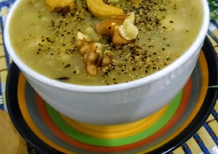 Recipe of Perfect Mac chicken oats meal soup