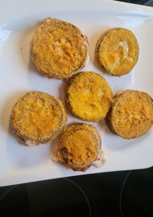 Töltött-rántott padlizsán és cukkini recept fotója