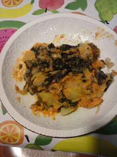 Una foto de Escarola cocida con salsa xato
