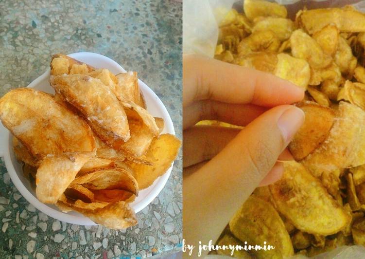 Easiest Way to Prepare Quick Banana chips with sugar