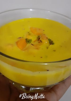 A picture of Alphonso Mango Kheer.