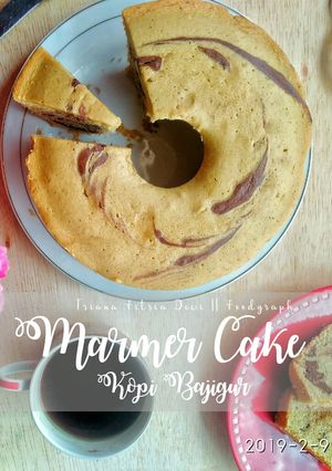 Foto resep Marmer cake kopi bajigur
