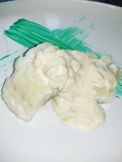 Una foto de Delicioso bacalao a la crema del limón