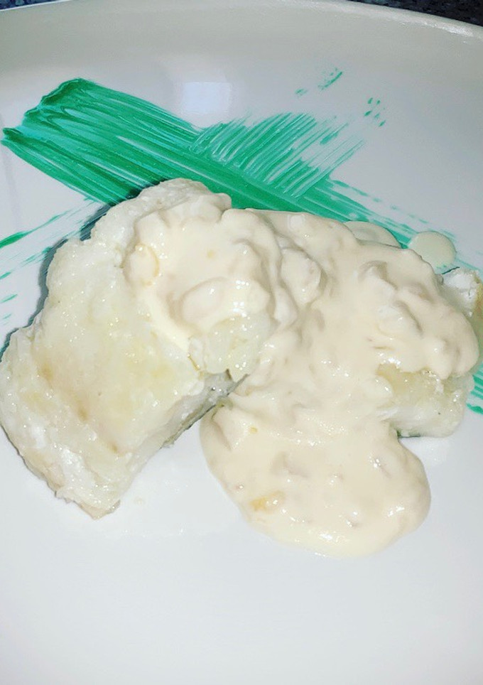 Una foto de Delicioso bacalao a la crema del limón