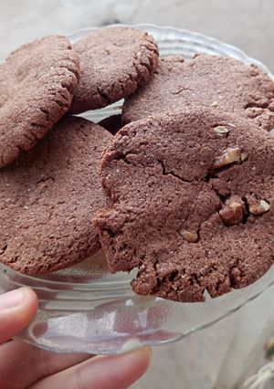 Una foto de Galletitas integrales de chocolate y nueces