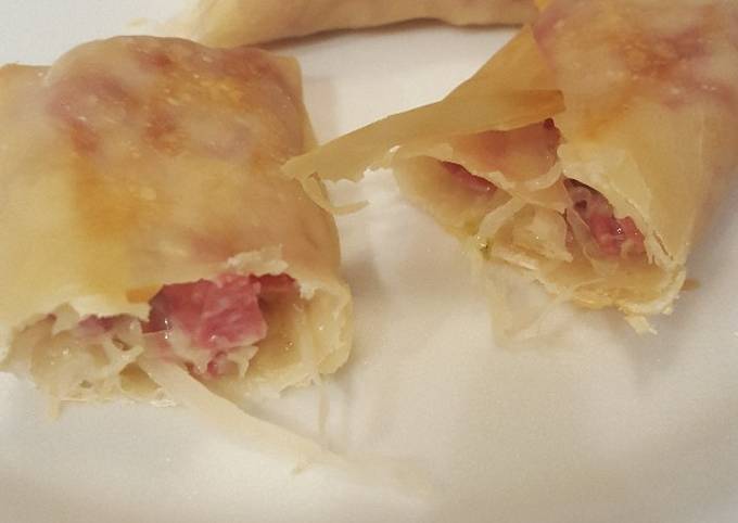 Simple Way to Make Super Quick Homemade Reuben rolls