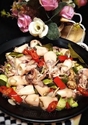 Foto resep Cumi Asin Petsai (Pete)