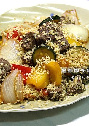 瑪莉廚房：香煎骰子牛庫斯庫斯 的食譜成品照片