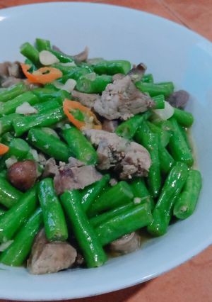 Foto resep Oseng buncis ati ampela